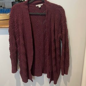 Maroon cardigan